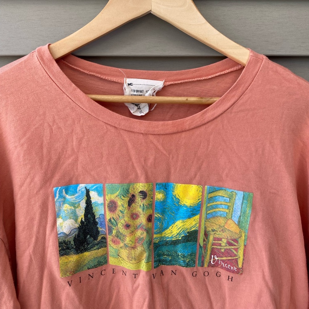 French Pastry Vincent Van Gogh Long Sleeve T-Shirt - Women’s Size L - Picture 6 of 10
